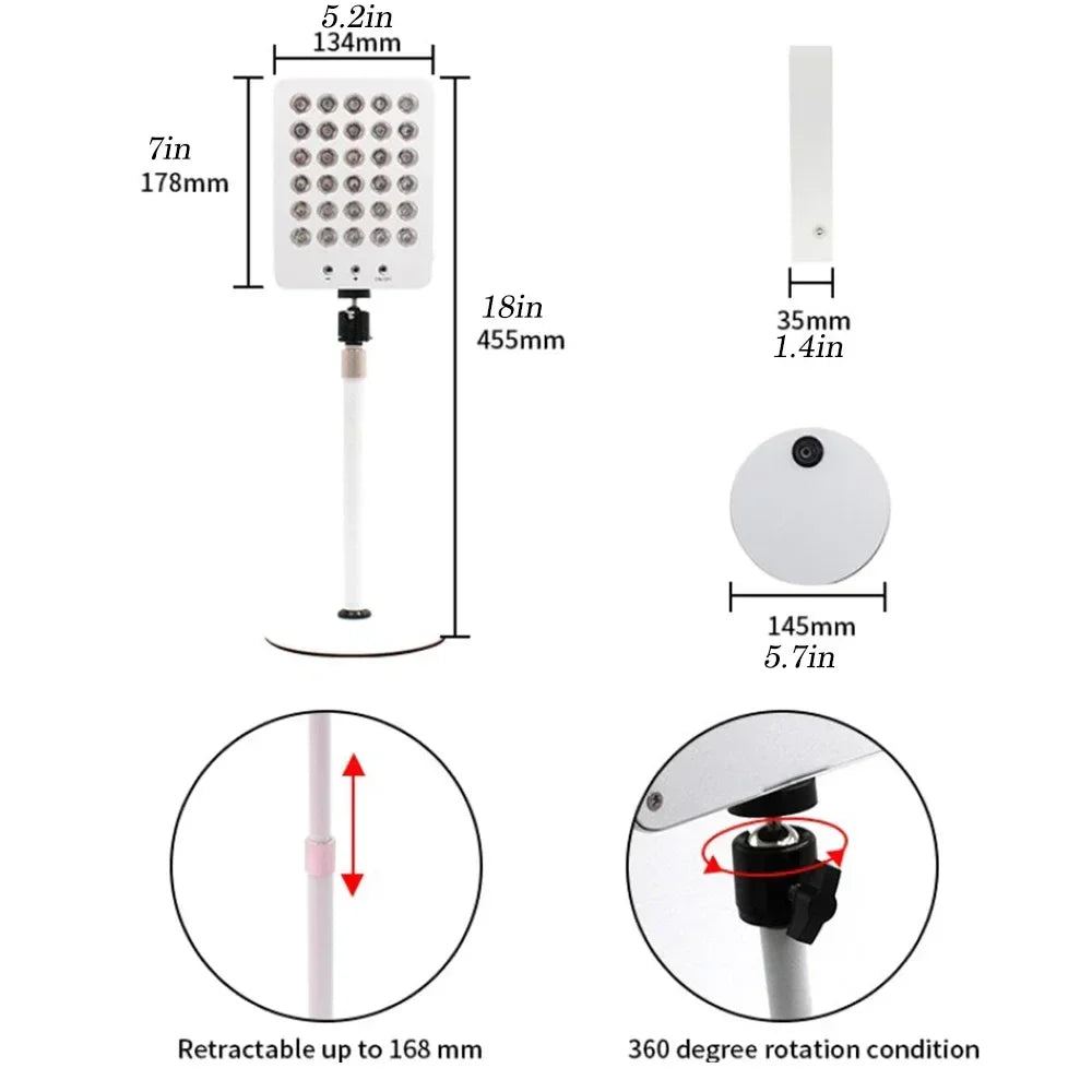 Red Light Therapy Desk Lamp