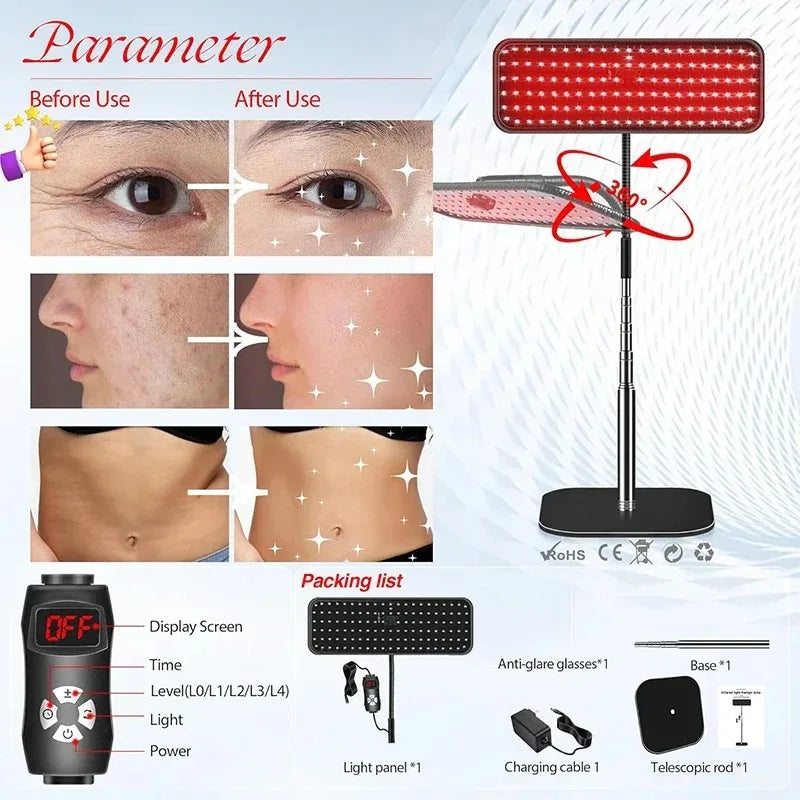Full Body Red Light Therapy Floor Lamp