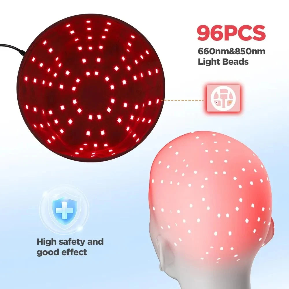 660nm & 850nm Red Light Therapy Hair Growth Cap